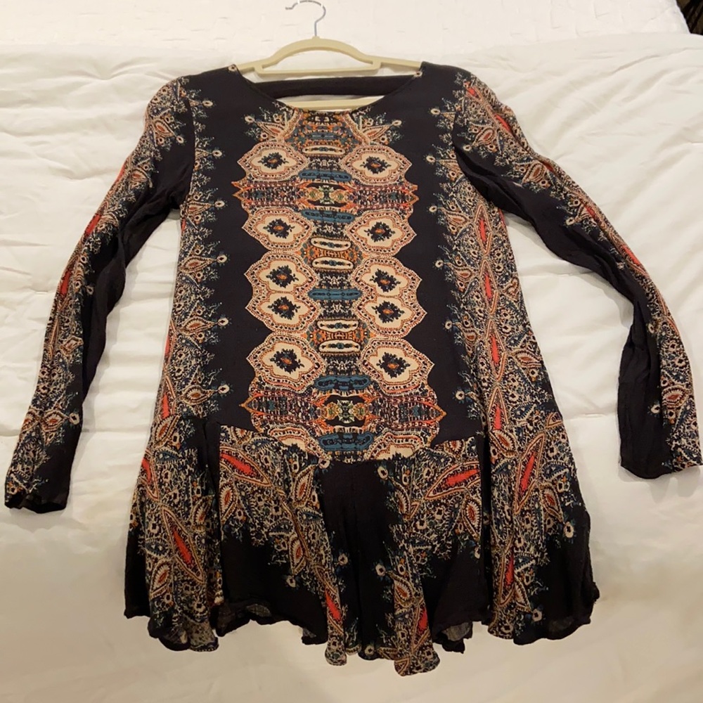 Free People Long Sleeved Tent Dress